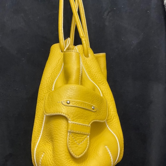 Cole Haan yellow leather shoulder bag - Picture 2 of 4